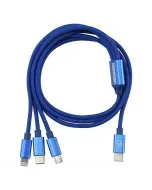 Töltőáram: 3,4 a hossz: 1 m 3 féle usb csatlakozóval